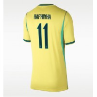 Stroje piłkarskie Brazylia Raphinha Belloli #11 Koszulka Podstawowej dla damskie MŚ 2026 Krótki Rękaw